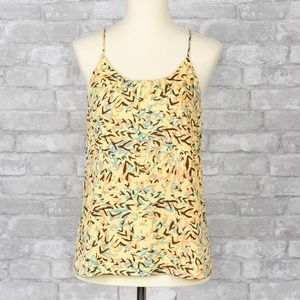 W118 Walter Baker Cami Blouse Tank Yellow Cross XS
